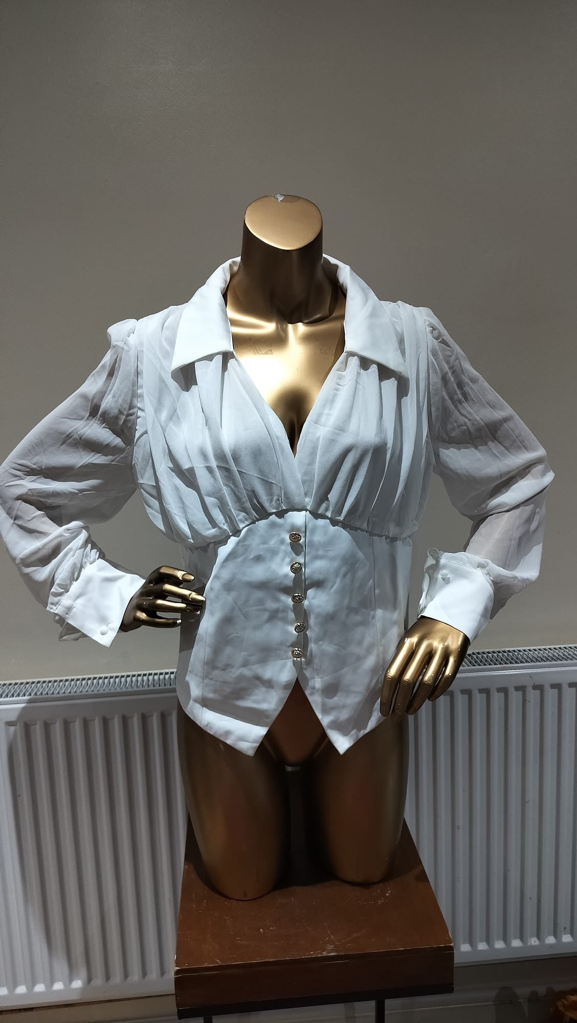 Sheer Structured Shirt